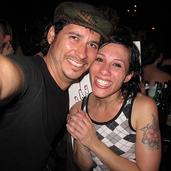 Man with Kim from band Matt and Kim