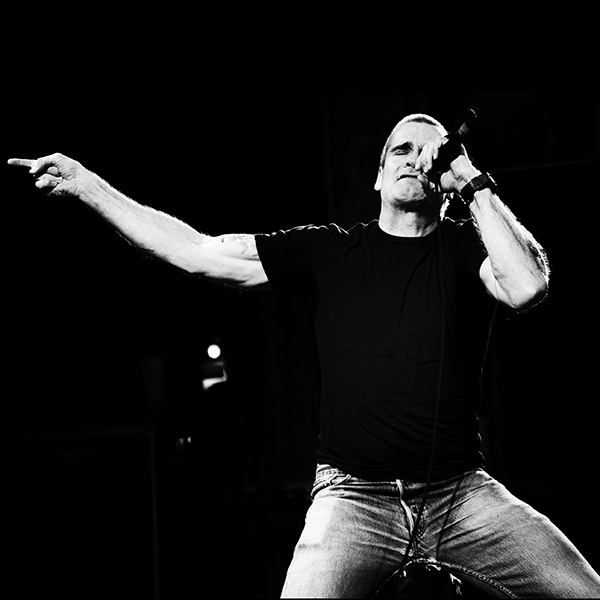 Henry Rollins performs at a tribute to Ron Asheton at the State Theatre in Ann Arbor Michigan in 2011