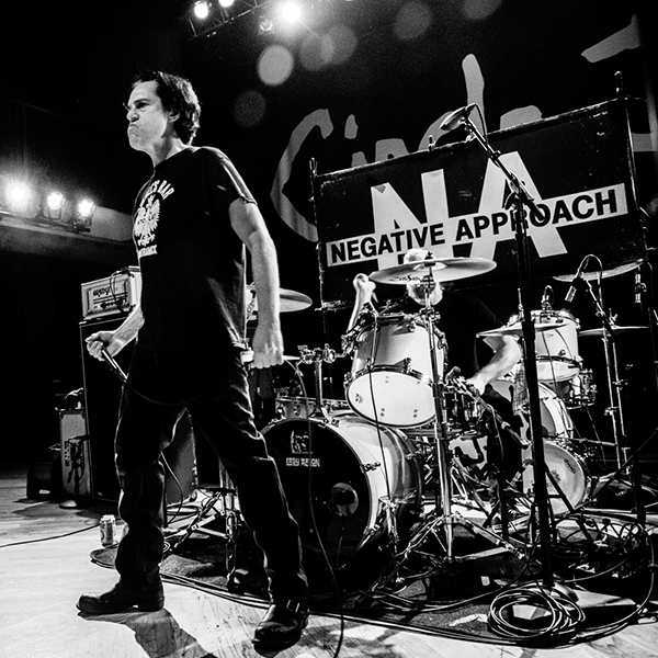 John Brannon of Negative Approach performs in Pontiac Michigan 2022